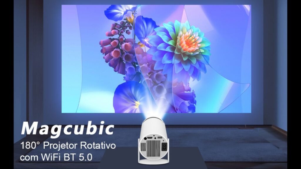 Mini Projetor Magcubic HY300Pro 5G Wi-Fi 6 4K Vale a Pena