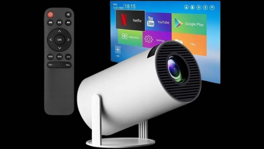 Mini Projetor Portátil 5G Wi-Fi 6 4K Vale a Pena