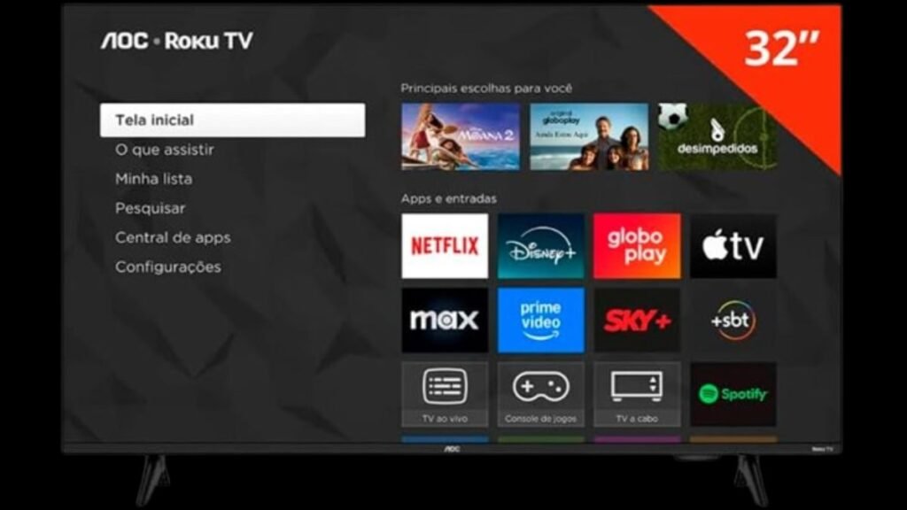 Smart TV AOC 32" DLED HD 32S5155 Vale a Pena