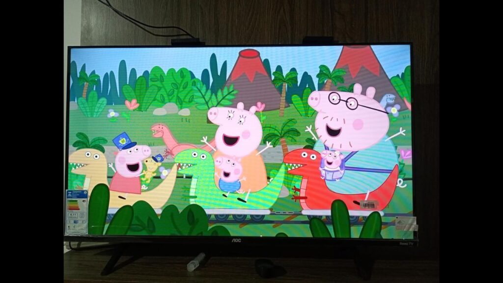 Smart TV AOC DLED Full HD 40S5045 em Uso