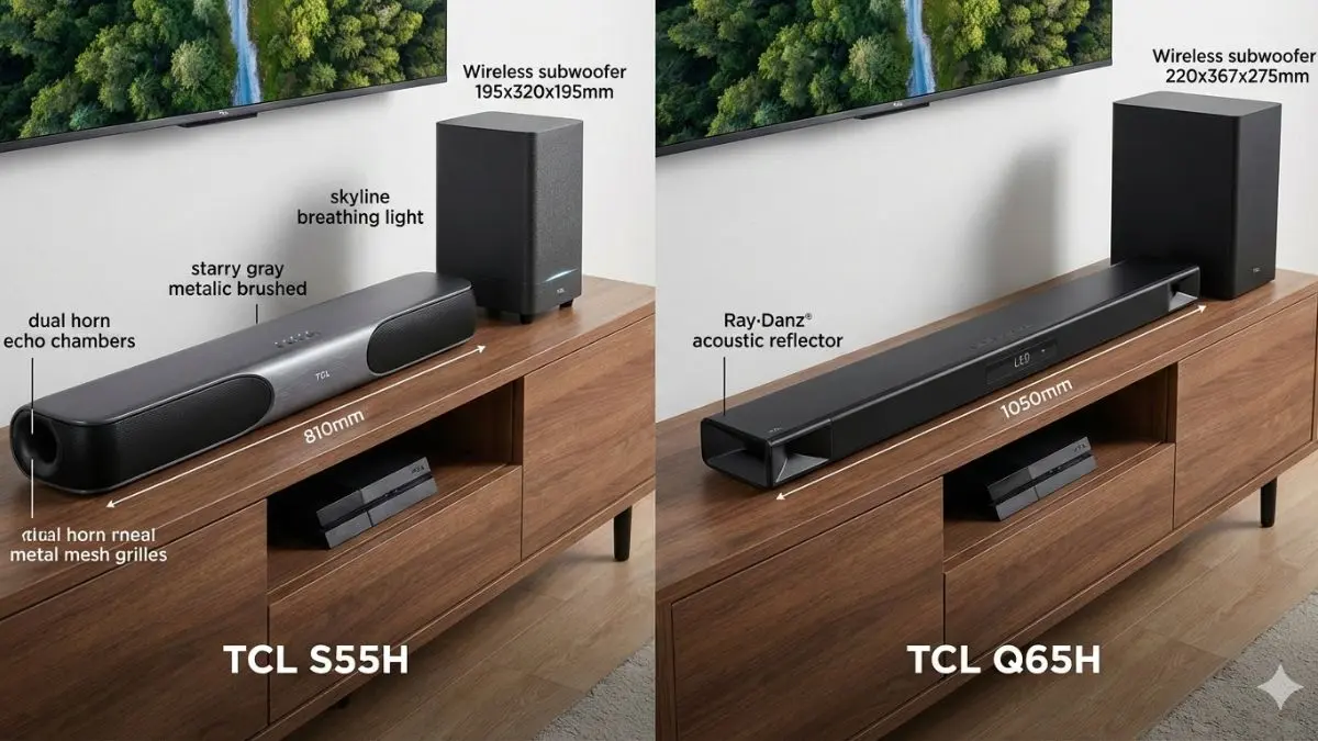 Soundbar TCL S55H vs TCL Q65H