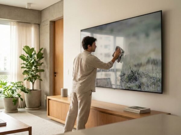 como limpar a tela da smart tv