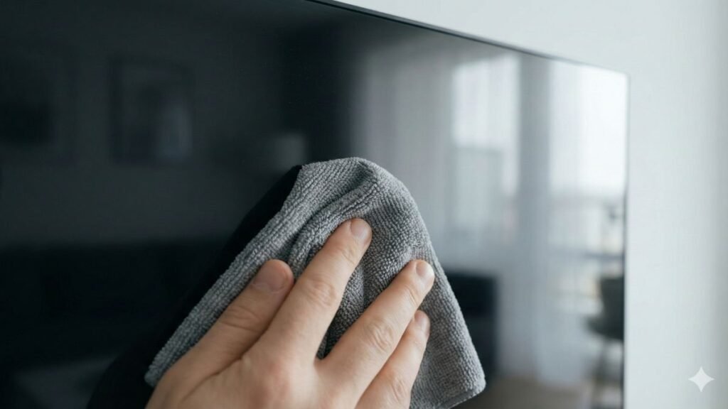 como limpar a tela da smart tv corretamente