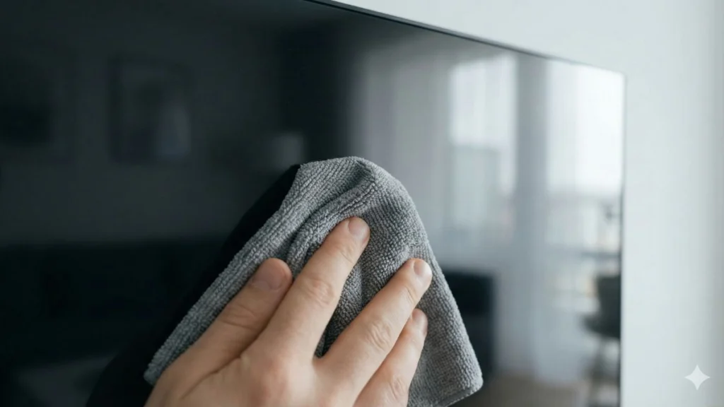 como limpar a tela da smart tv corretamente