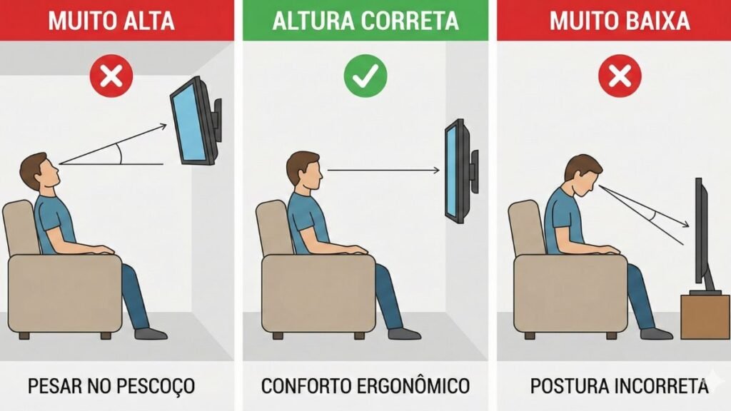 Erros comuns ao instalar TV na parede