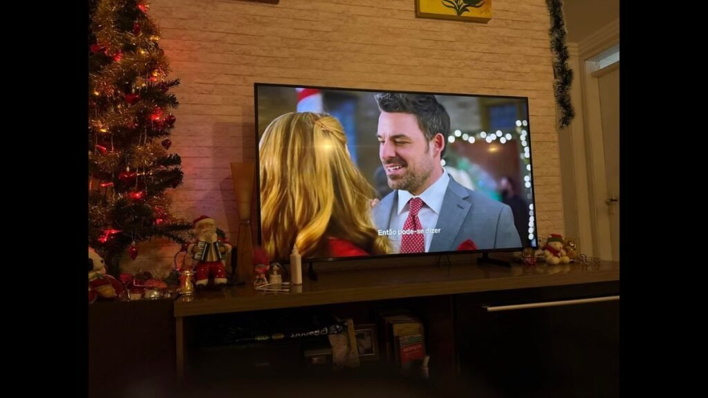 TV Samsung 50" Crystal UHD U8600F em uso