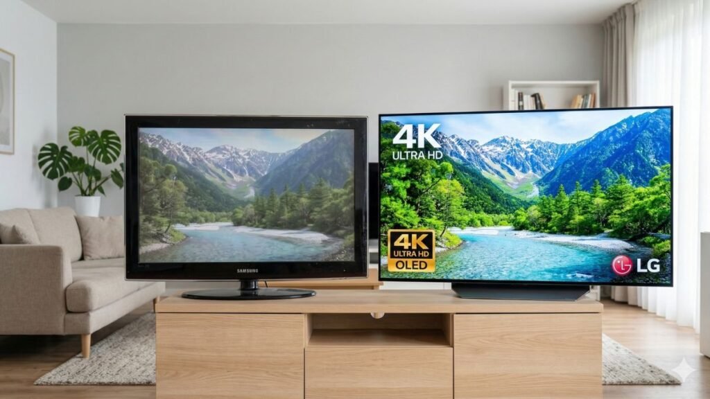 comparação entre smart tv usada e smart tv nova