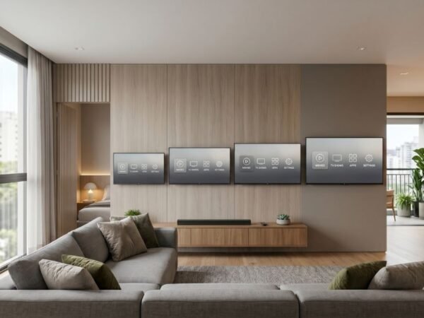Comparação de tamanhos ideais de Smart TV para sala, quarto e diferentes ambientes residenciais