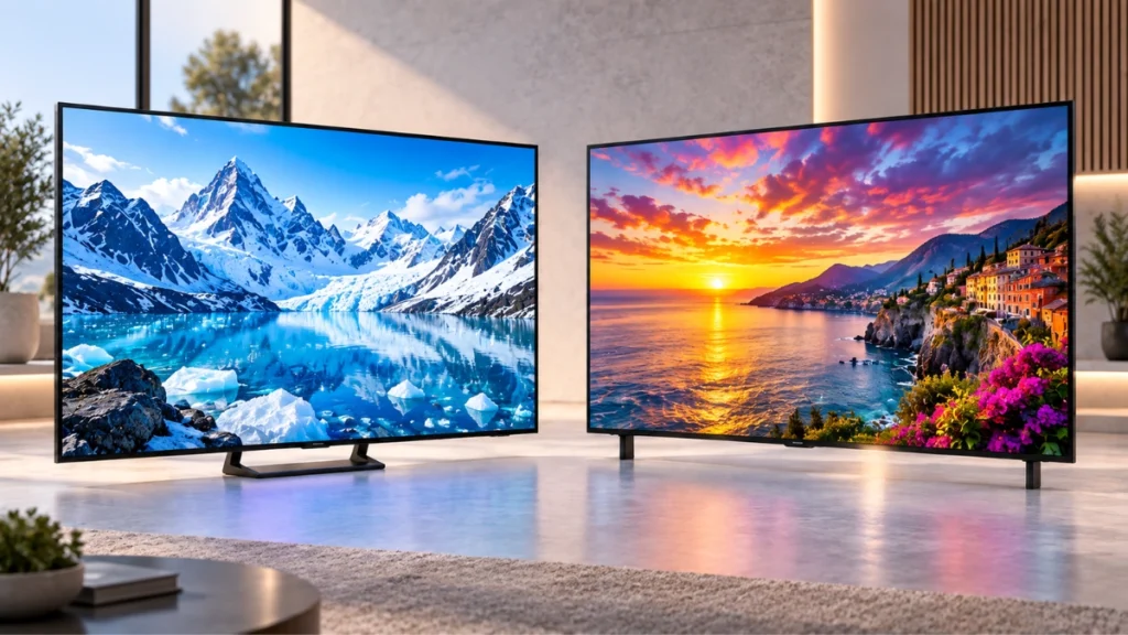 Comparação de qualidade de imagem entre Samsung U8100F e LG UA8550 55 polegadas